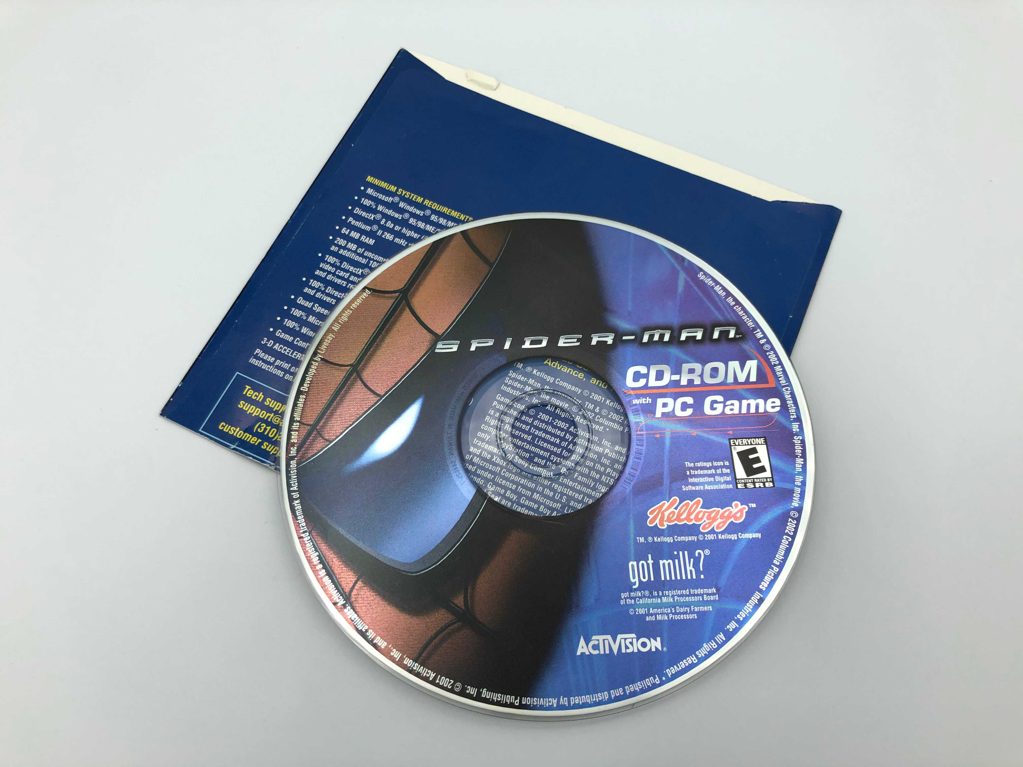 Spider-Man PC CD-ROM Game Activision 2001 Windows 95/98/Me/2000